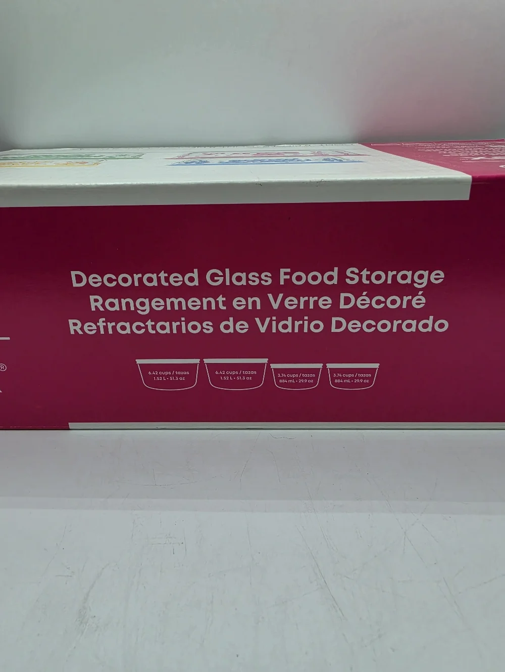 Disney Pyrex Minnie Mouse Decorated Food Storage Set 8 Piece